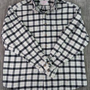 Vintage CC Filson Co Flannel Work Shirt Thick Mens Size XL Plaid Cotton